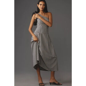 NWT Anthropologie Gingham Midi Dress - Medium